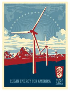 Clean Energy for America Windmill poster